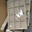 Inbagi 12 Pcs Small Velvet Jewelry Tray Stackable Jewelry Organizer Drawers Insert Divided Storage Display Trays for Earring Ring Brooch Watch Necklace Bracelet 8.3 x 5 x 1 Inches