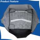 WFLNHB Cloth Driver Side Bottom Seat Cover Gray Replacement for F250 F350 F450 F550 XLT 1999 2000