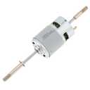 RS775 DC Motor 12V 3000RPM Dual Output Long Shaft Fan Motor, High Torque Low Noise Motor Replacement