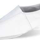 Danshuz Kid's Gymnatic Soft Dance Loafers, White, Leather, size 9 toddler