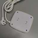 6 Ft Surge Protector Power Strip - 8 Widely Outlets with 4 USB Ports, 3 Side Outlet Extender with 6 Feet Extension Cord, Flat Plug, Wall Mount, Desk USB Charging Station, ETL,White