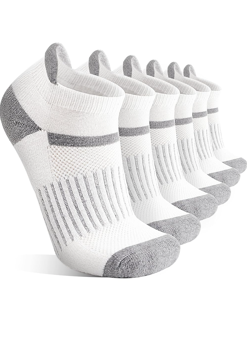 Pair of 6 Merino Wool Ankle Running Hiking Socks Compression Support Breathable Thick Cushion No Show Socks for Women Men (M, Ivory) Pair of 6 Merino Wool Ankle Running Hiking Socks Compression Support Breathable Thick Cushion No Show Socks for Women Men (M, Ivory)