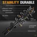 Front Struts Shock Absorber Sway Bar Links Kit Fit for Chrysler Town & Country 2008-2016, for Dodge Grand Caravan 2008-2016, Replace 171128L 171128R K7258 (4Pcs)