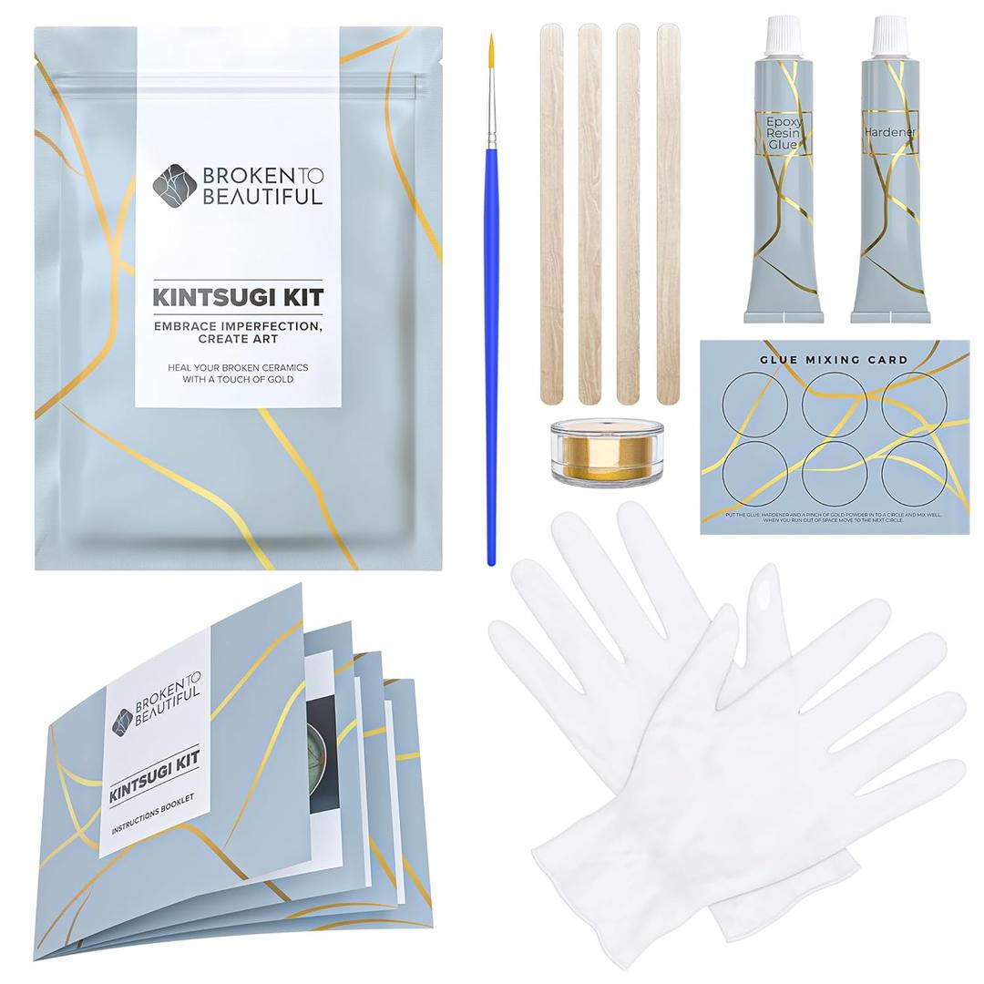 Kintsugi Repair Kit by Broken to Beautiful - The Artisan's Choice of Kintsugi Kit (Large - NEW)
