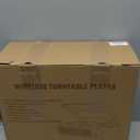 Vinyl Record Player Bluetooth Belt-DriveTurntable with Built-in Speakers, RCA Line Out AUX in Headphone Jack,3-Speed,Brown