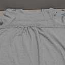 Womens Summer Tops Crewneck Short Sleeve Shirts Casual Chiffon Blouses Flowy Lace Hem Boho Clothing Trendy 2025 (Large, Gray-green)