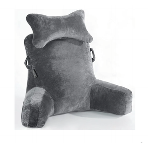 Reading Pillow Extra Large 31" Bed Rest Pillow with Detachable Neck Roll for Sitting in Bed or Couch Adult Back Pillow for Watching TV/Gaming/Relaxing