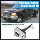 Car Front Left Right Door Check Strap Stop Limiter Bracket Fit for Ford F250 F350 Super Duty - Pack of 1 Black Durable Material
