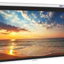 112INCH Manual Pull Down White Projector Screen 16:9 1.2 Gain Retractable Auto-Locking 4K 8K 3D Ultra HD for Home Theater Movie Office Game Projection Screen with Slow Retract Mechanism