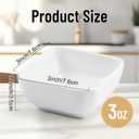 6 Pack Ceramic Dip Bowls, 3 Oz Small Dipping Bowl, White Ceramic Dip Bowls Set, Porcelain Dipping Sauce Bowl, Soy Sauce Dishes for Soy Condiment BBQ Ketchup Sushi