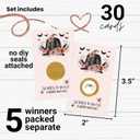 Gothic Scratch Off Game Cards (30 Pack)  Halloween Party Games, Pumpkin Baby Shower, Spooky Wedding, Engagement Activities  Pink & Black Scratch-Off Cards for Events and Celebrations