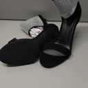 CARLKARIDA Women's High Heel Sandals Open Toe Ankle Tie Dressy Heeled Sandals for Prom, Party, Evening Events, 3.93 Inch Comfortable Thin Block Heels Size 9 1/2