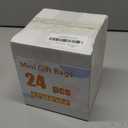 CLRBEATTY 24 Pcs Extra Small Gift Bags, 3.9 x 4.7 x 2.4 Inch Mini Kraft Paper Gift Bags with Handles for Wedding, Birthday, Baby Shower, Party Favors