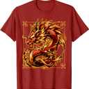 Happy Chinese New Year 2024 - Lunar New Year Red Dragon T-Shirt, Size M