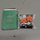 Orange Car Accessories,4pcs Coral Flowers Air Vent Clips,Refillable Car Air freshener,Girly 4 Size Sparkle Daisy Vent Clips