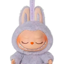 Labubu Keychain Backpacks Key Pendants Plush Doll Hanging Decoration Keyring Card Gift Stress-Relieving Accessory