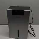 Dehumidifier, 98OZ Dehumidifiers for Home(1000sq.ft), Humidity Display Dehumidifier for Basement Bathroom Bedroom, Auto Shut Off, Washable Filter, Drain Hose, Timer, 7 Ambient Lights, Gray