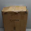 Cerriva 23" Ceramic Table Lamp Set of 2, 3-Level Dimmable Farmhouse Bedside Lamps for Bedroom, Nightstand Lamps for Living Room, Rustic End Table Desk Lamps with Rocker Switch, LED Bulb Included