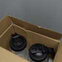 Mason Jar Pitcher Set of 2-64oz (2 Quart) Airtight & Leakproof Glass Pitcher with Lid, Perfect for Storing Breastmilk, Cold Brew, Sun Tea, with Easy-Pour Spout Lid (Black & Black)