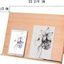 Falling in Art Large 5-Position Wood Drafting Table Easel Drawing and Sketching Board, 23 2/9 Inches by 16 1/2 Inches