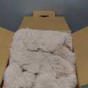 blunique Ultra Soft Cozy Faux Fur Throw Blanket, Fuzzy Plush Thick Bubble Blanket, Oversize Luxury Fluffy Blanket for Couch, Bed, and Living Room, 60x80 Inches, Tie-Dye Light Taupe