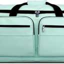 Mavii Dance Bag with Garment Rack, 28 Inch Rolling Duffel, Ideal for Competitions & Travel, Water-resistant/Wipe-clean Fabric, Lightweight Aluminum Rack, Wheeled Upright Luggage, Mint