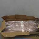 Amlie Home Faux Fur Throw Blanket for Couch, Cozy Fuzzy Fluffy Fur Luxurious Soft Striped Plush Gift Blankets for Family Sofa Chair Bedroom, 55"x70", Light Coffee