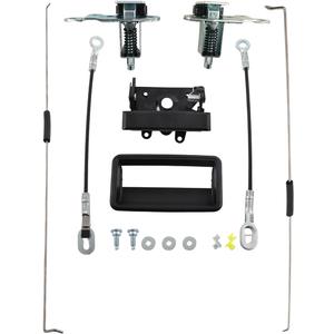 Nakkaa GM1916101 Exterior Rear Textured Black Tailgate Handle Kit Compatible with C1500 C2500 C3500 K1500 K2500 K3500 1988-2002 15724157