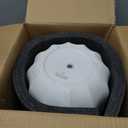 10 Inch Plant Pot Ceramic Planter with Drainage Hole & Removable Drain Plug, Decorative Flower Pot for Indoor Outdoor Plants, Modern Round Large Planter, Cream White