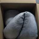 Pharmedoc Pregnancy Pillows, U-Shape Full Body Pillow -Removable Cover Jumbo Size - Gray - Pregnancy Pillows for Sleeping - Body Pillows for Adults, Maternity Pillow and Pregnancy Must Haves