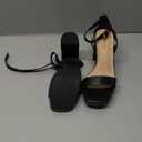 DREAM PAIRS Platform Heels for Women High Block Chunky Open Toe Ankle Strap Heels Fashion Wedding Party Evening Prom Dance Dress Pump Sandals Shoes Size 9, Black