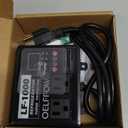 Refrigerator Surge Protector, Time Delay and Real-time Display, Voltage Protector, 2 Outlet Surge Protector for Home Appliances, with Mounting Screws, Black