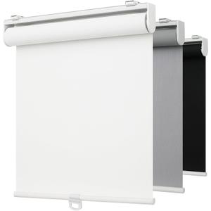 100% Blackout Indoor Cordless Roller Shades for Windows,Room Darkening Rolled Up Blinds with Spring System,Thermal Insulated UV Protection Waterproof Fabric for Home Office (White,36"W x 72"H)