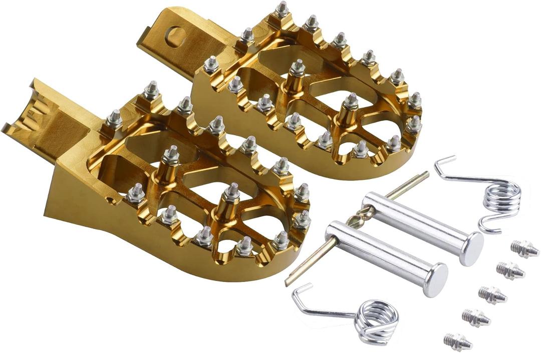 Foot Pegs- Dirt Pit Bike Footpegs Compatible with CRF50 CRF70 CRF110 XR50 XR70 XR110 Pit Bike Chinese Stomp Lucky MX Tao Tao Coolster Orion WPB Thumpstar Demon X Bosuer KAYO Piranha M2R