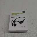 Bone Conduction Headphones 15H Playtime, IPX6 Waterproof Bone Conduction Earbuds, Open Ear Headphones Bluetooth 5.3 Wireless Earbuds with Mic Sweatproof Headset for Running, Cycling