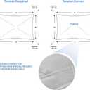 E&K Sunrise 10' x 13' Waterproof Sun Shade Sail Outdoor Rectangle Canopy Shade Cover UV Block for Pergola Patio Backyard Garden Deck (Light Gray)