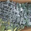 150 Pcs 4 Kinds Mixed Artificial Eucalyptus Leaves Stems Bulk Fake Silver Dollar Eucalyptus Bundle Faux Plants Greenery for DIY Bouquets Floral Arrangement Wedding Engagement Party Decor