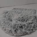 Calming Dog Bed Fluffy Plush Dog Mat for Furniture Protector with Removable Washable Cover for   Small Dogs and Cats (XS (31"x23.5"x5"), Light Grey)