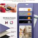 OCASE Compatible with Samsung Galaxy S26 Ultra Wallet Case, PU Leather Flip Folio Case with Card Holders RFID Blocking Kickstand [Shockproof TPU Inner Shell] Protective Phone Cover 2026, Purple