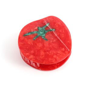 Acetate Tomato Novelty Hair Claw, Red, Personalized Acetate Hair Claw for Women Gift, 1PC
