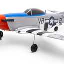HobbyZone RC Airplane P-51D 450mm RTF (Battery and Charger Included) HBZ-1251, Ultra-micro