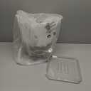 CreativeWare Crown Beverage Dispenser with Base and Name Clip, 3.5 gallon, Clear