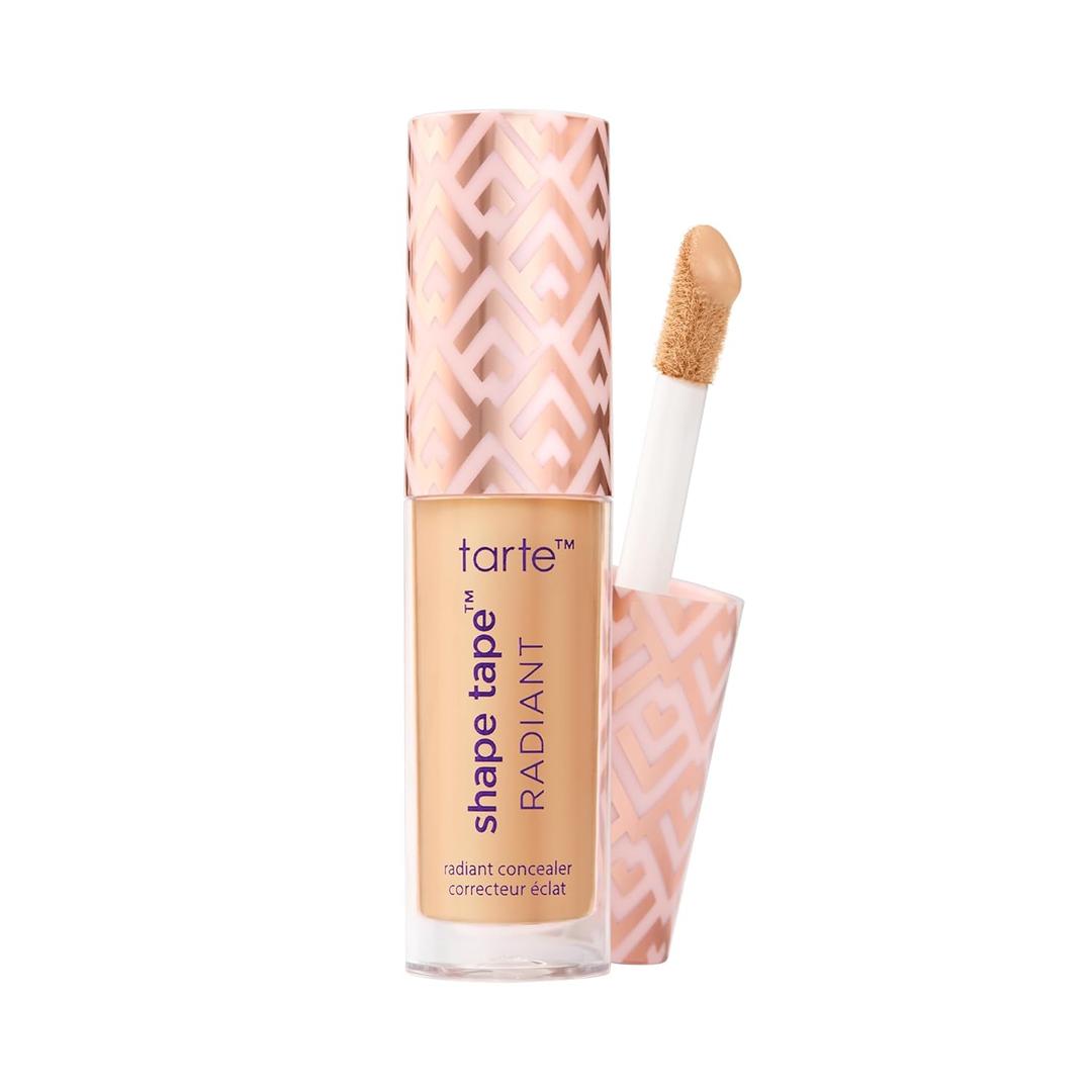 tarte shape tape radiant concealer  Medium-Coverage, Radiant Finish for Under Eye Concealer for Dark Circles, Fine Lines, Redness & Discoloration, Hydrating, Vegan, Cruelty Free (27S light-medium sand)