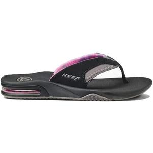 REEF Women's Fanning Bottle Opener Flip Flops (Black) 7