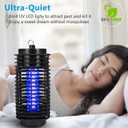 2026 Upgraded Electric Bug Zapper Indoor, 1000V High Voltage | Safe Mosquito Trap with LED Light, Mosquito Zapper Pest Control for Bedroom, Office, Hotel & Indoor Use