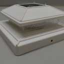 NIORSUN Solar Post Lights Outdoor, Fence Post Solar Lights Cool White, Waterproof, Garden Patio Fence Deck Decor, 4x4 Posts Cap Wood Vinyl, 5x5 Vinyl, White, Pack of 16 