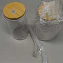 sungwoo 2PCS Glass Cups with Bamboo Lids and Straws, 16OZ Ice Coffee Cup, Drinking Cup set with Wooden Lids, Home Essential Glass Tumblers for Beer, Cocktail, Tea and Latte Clear