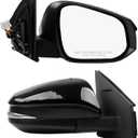 Dasbecan Right Passenger Side Door Mirror Assembly Compatible with Toyota RAV4 2013 2014 2015 Power Glass Heated with Turn Signal Light Replaces TO1321310 87910-0R080 Black (7 Pins)