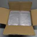 Thintinick 4 Pack Rectangular Clear Plastic Storage Containers Box with Hinged Lid for Beads and Other Small Craft Items (8 x 4.7 x 2.3 inch)