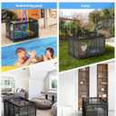 POOLHOUR Pool Float Storage XXL Large Outdoor Pool Toy Storage Organizer for Pool Noodles, Toys, Floats, Balls,Equipment, Mesh Rolling Storage Organizer Bin, Black